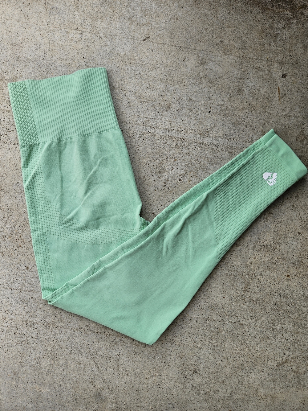 Seamless Mint Green High-Waist Leggings